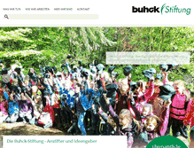 Tablet Screenshot of buhck-stiftung.de